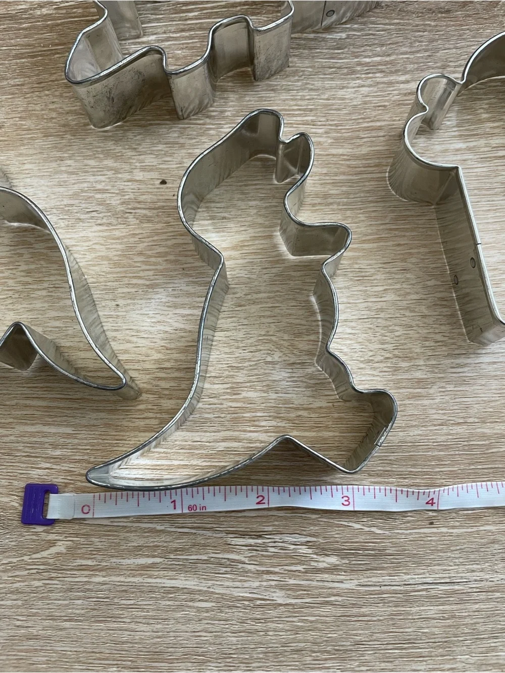 Mix Of 15 Summer/Dinosaur Themed Metal Cookie Cutters – Great Condition